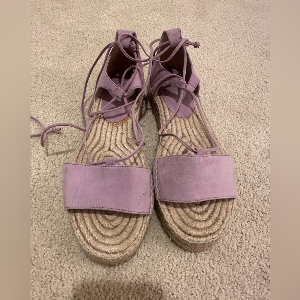 Splendid Lavender Espadrille Sandals - Size 9.5